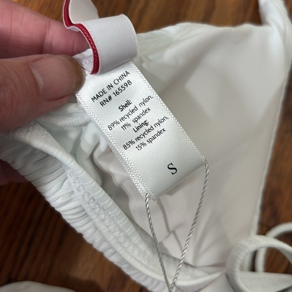 Andie String Bikini Set Ribbed White size S NWT/NWOT Classic Minimalist - Picture 7 of 8